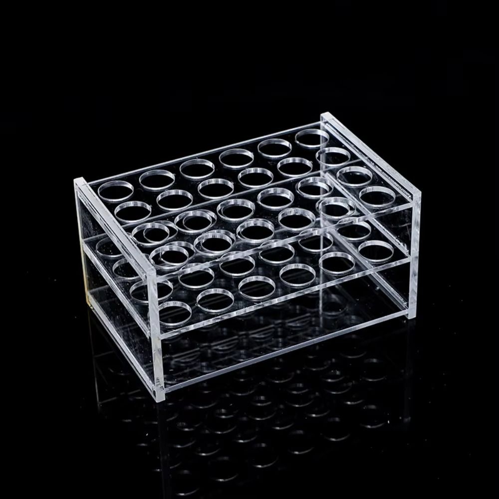 Lab Equipment - Rak Tabung Akrilik Baru Transparan 24