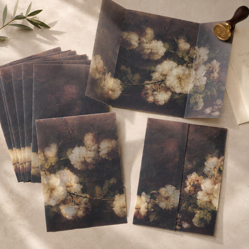 Packaging - 20/50 pcs Sampul Vellum Lipat Siap