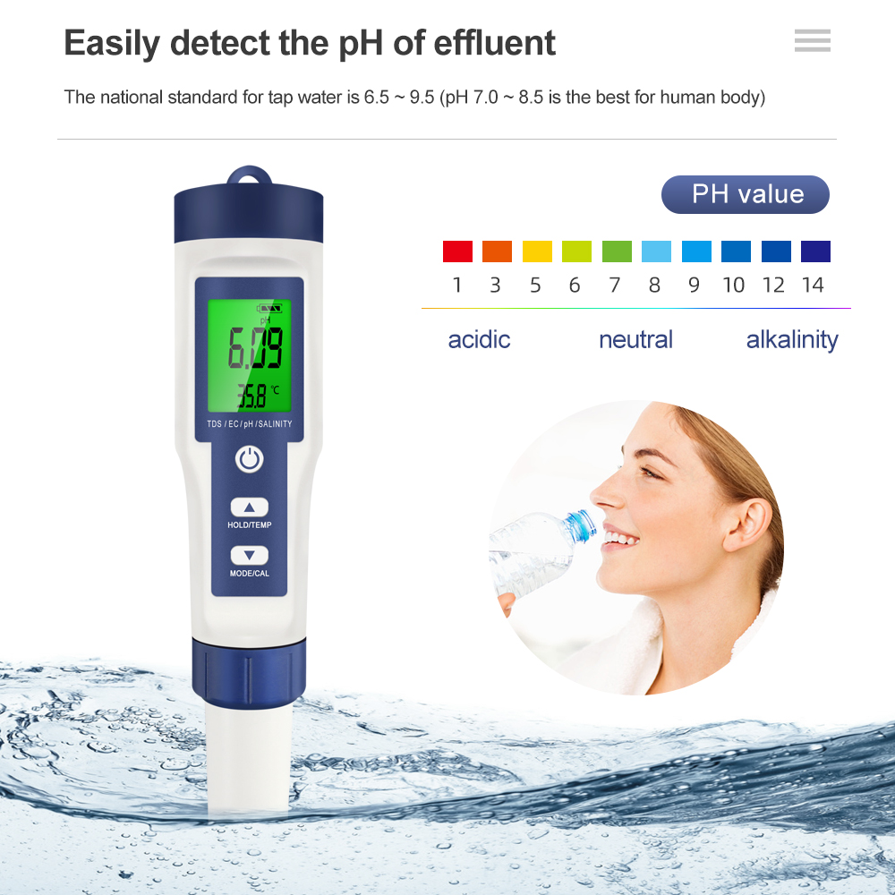 Penguji kualitas air profesion - Ph Meter Digital Water Tester ulasan dan harga