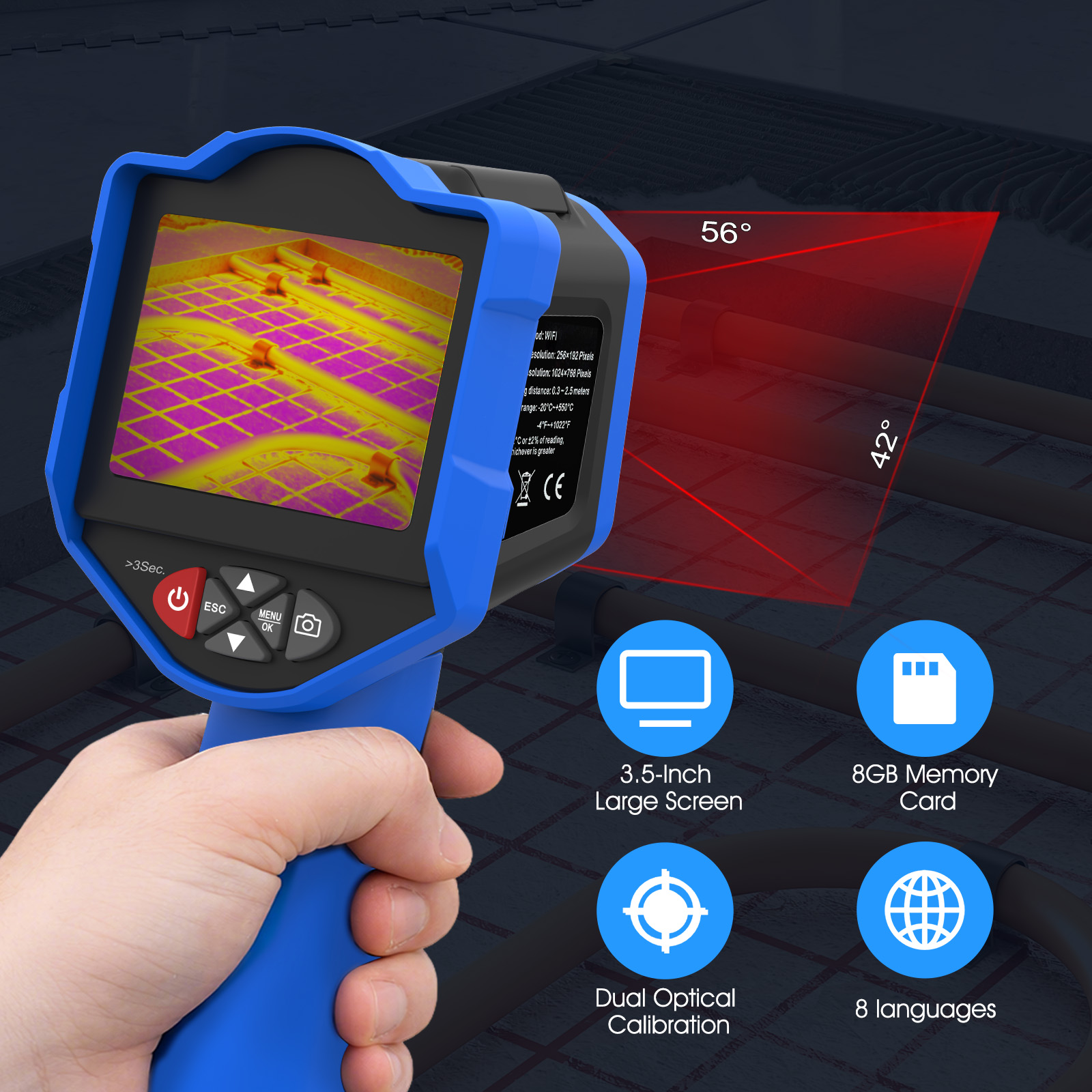 Kamera Termal HoldPeak 256 x 1 - Thermal Imaging Camera Pcb Repair ulasan dan harga